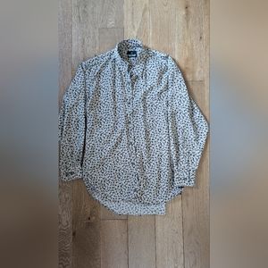 Medium green circle print long sleeve shirt